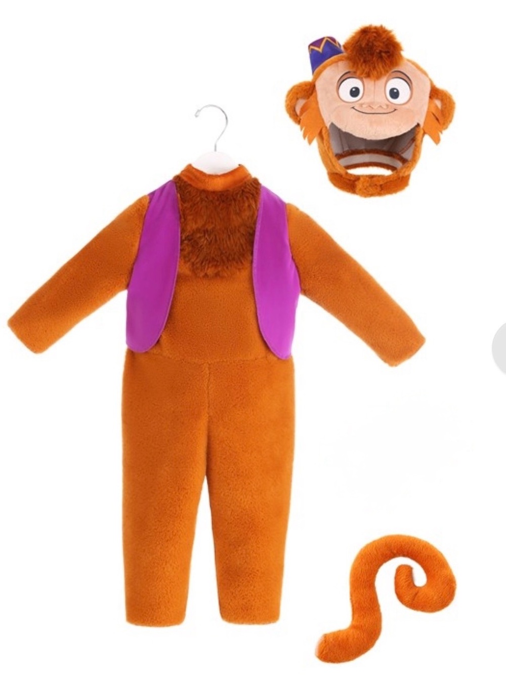 Disney Unisex Aladdin’s Abu Baby Monkey 3 pc Halloween costume size 12-18M